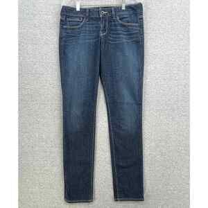Lucky Brand Jeans Womens 8 Lola Skinny Mid Rise Stretch Blue Denim Cotton
